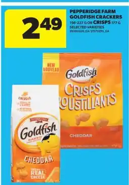Real Canadian Superstore PEPPERIDGE FARM GOLDFISH CRACKERS, 156-227 G OR CRISPS, 177 G offer