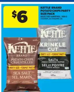 Real Canadian Superstore KETTLE BRAND POTATO CHIPS PARTY SIZE PACK, 368 G offer