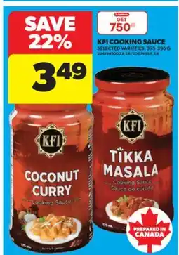 Real Canadian Superstore KFI COOKING SAUCE, 375-395 G offer