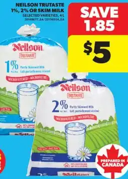 Real Canadian Superstore NEILSON TRUTASTE 1%, 2% OR SKIM MILK, 4 L offer