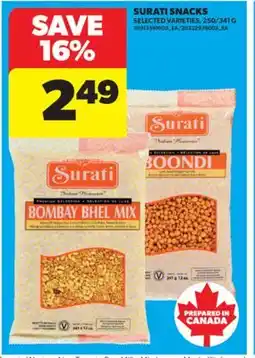 Real Canadian Superstore SURATI SNACKS, 250/341 G offer