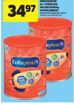 Real Canadian Superstore ENFAGROW A + TODDLER NUTRITIONAL SUPPLEMENT, 907 G offer