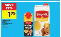 Real Canadian Superstore CAMPBELL'S BROTH, 250/900 ML offer