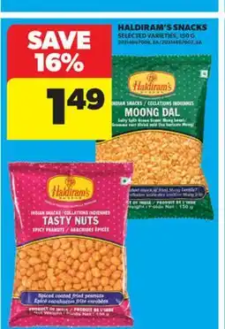 Real Canadian Superstore HALDIRAM'S SNACKS, 150 G offer
