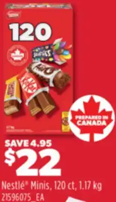 Real Canadian Superstore NESTLÉ MINIS, 120 CT, 1.17 KG offer