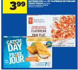 Real Canadian Superstore PC FLATBREAD OR THIN AND CRISPY PIZZAS, 330-397 G offer