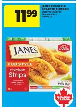 Real Canadian Superstore JANES PUB STYLE BREADED CHICKEN, 700 G offer
