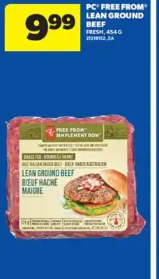 Real Canadian Superstore PC FREE FROM LEAN GROUND BEEF, 454 G offer