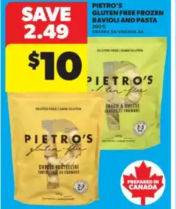 Real Canadian Superstore PIETRO'S GLUTEN FREE FROZEN RAVIOLI AND PASTA offer