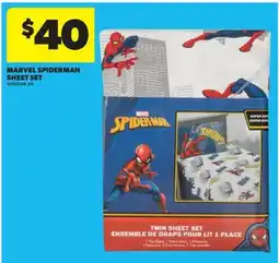 Real Canadian Superstore MARVEL SPIDERMAN SHEET SET offer