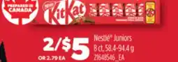 Real Canadian Superstore NESTLÉ JUNIORS, 8 CT, 58.4-94.4 G offer