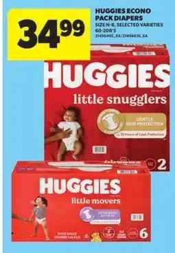 Real Canadian Superstore HUGGIES ECONO PACK DIAPERS, 60-208'S offer
