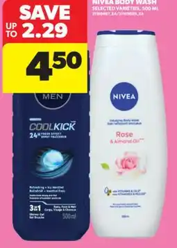 Real Canadian Superstore NIVEA BODY WASH, 500 ML offer