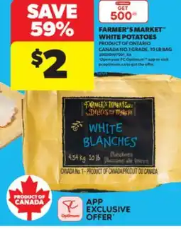 Real Canadian Superstore FARMER'S MARKET WHITE POTATOES, 10 LB BAG offer