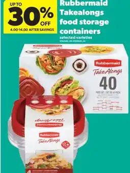 Real Canadian Superstore RUBBERMAID TAKEALONGS FOOD STORAGE CONTAINERS offer