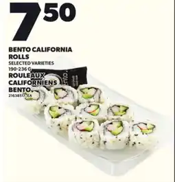 Independent Grocer BENTO CALIFORNIA ROLLS, 190-236 G offer