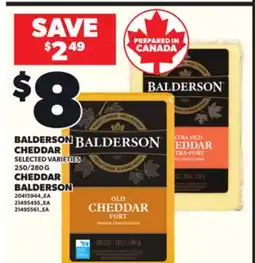 Independent Grocer BALDERSON CHEDDAR, 250/280 G offer