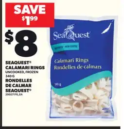 Independent Grocer SEAQUEST CALAMARI RINGS, 340 G offer