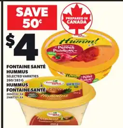 Independent Grocer FONTAINE SANTÉ HUMMUS, 260/283 G offer