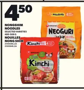 Independent Grocer NONGSHIM NOODLES, 480-508 G offer