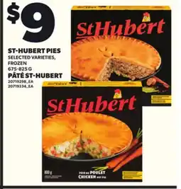 Independent Grocer ST-HUBERT PIES, 675-825 G offer