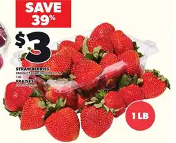 Independent Grocer STRAWBERRIES, 1 LB offer