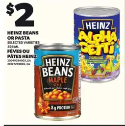 Independent Grocer HEINZ BEANS OR PASTA, 398 ML offer