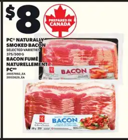Independent Grocer PC NATURALLY SMOKED BACON, 375/500 G offer
