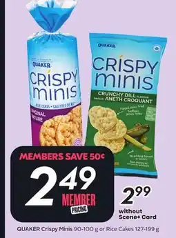Sobeys QUAKER Crispy Minis offer