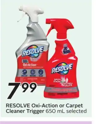 Sobeys RESOLVE Oxi-Action or Carpet Cleaner Trigger offer