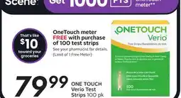 Sobeys ONE TOUCH Verio Test Strips offer