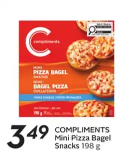 Sobeys COMPLIMENTS Mini Pizza Bagel Snacks offer