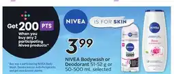Sobeys NIVEA Bodywash or Deodorant offer