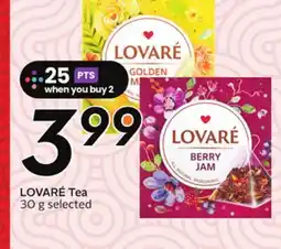 Sobeys LOVARÉ Tea offer