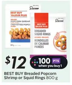 Sobeys BEST BUY Breaded Popcorn Shrimp or Squid Rings offer