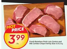 Sobeys Fresh Boneless Pork Loin Centre and Rib Combo Chops offer