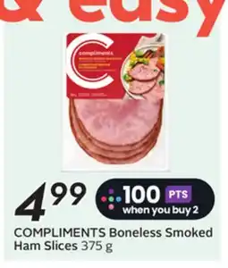Sobeys COMPLIMENTS Boneless Smoked Ham Slices offer