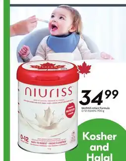 Sobeys NIURISS Infant Formula 0-12 months offer