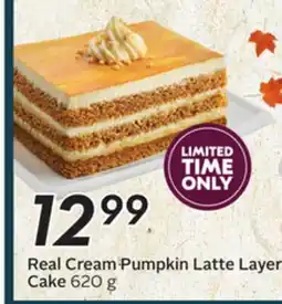 Sobeys Real Cream Pumpkin Latte Layer Cake offer