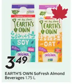Sobeys EARTH'S OWN SoFresh Almond Beverages offer