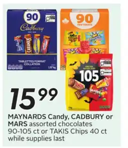 Sobeys MAYNARDS Candy, CADBURY or MARS offer