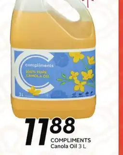 Sobeys COMPLIMENTS Canola Oil offer