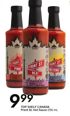 Sobeys TOP SHELF CANADA Front St. Hot Sauce offer