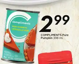 Sobeys COMPLIMENTS Pure Pumpkin offer