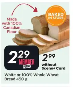Sobeys White or 100% Whole Wheat Bread offer