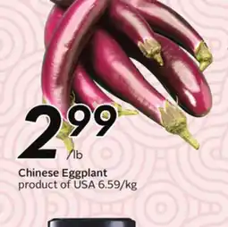 Sobeys Chinese Eggplant offer
