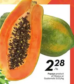 Sobeys Papaya offer