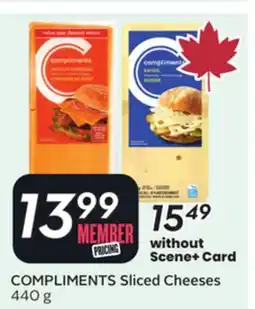Sobeys COMPLIMENTS Sliced Cheeses offer