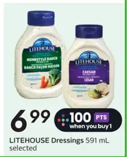 Sobeys LITEHOUSE Dressings offer