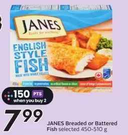 Sobeys JANES Breaded or Battered Fish offer